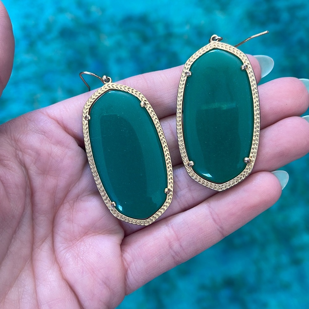 Kendra Scott Green earrings